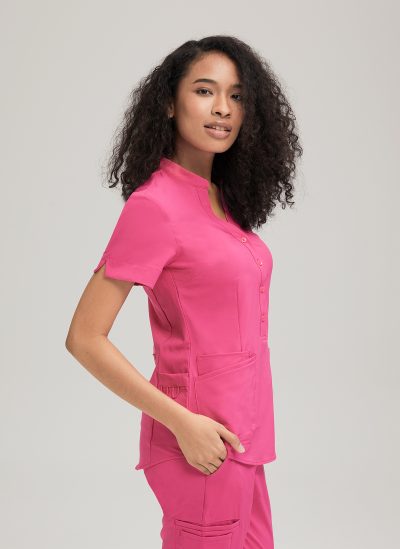 ZIP BACK TUNIC 2284 are Black recycled wellness tunic